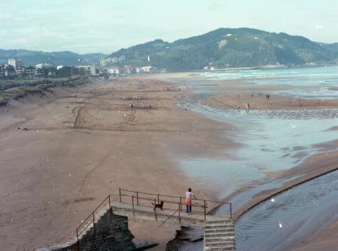 Zarauzko hondartzako panoramika.