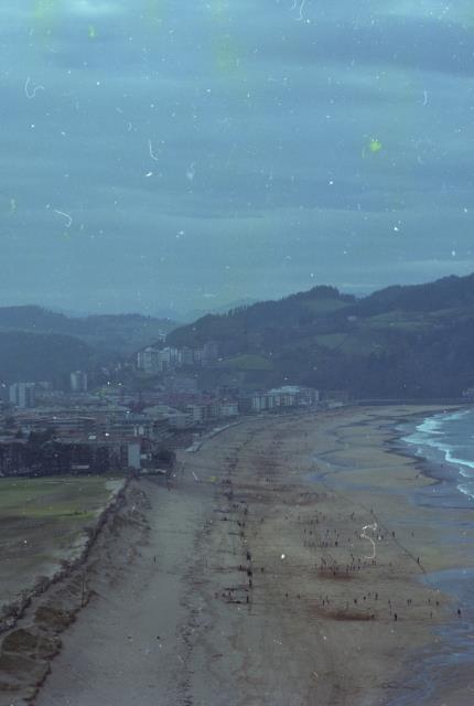 Zarauzko hondartzako panoramika.